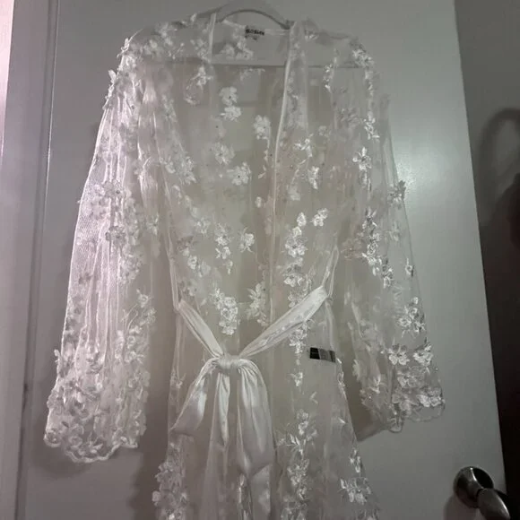 Floral Mini Robe - Picture 2 of 3